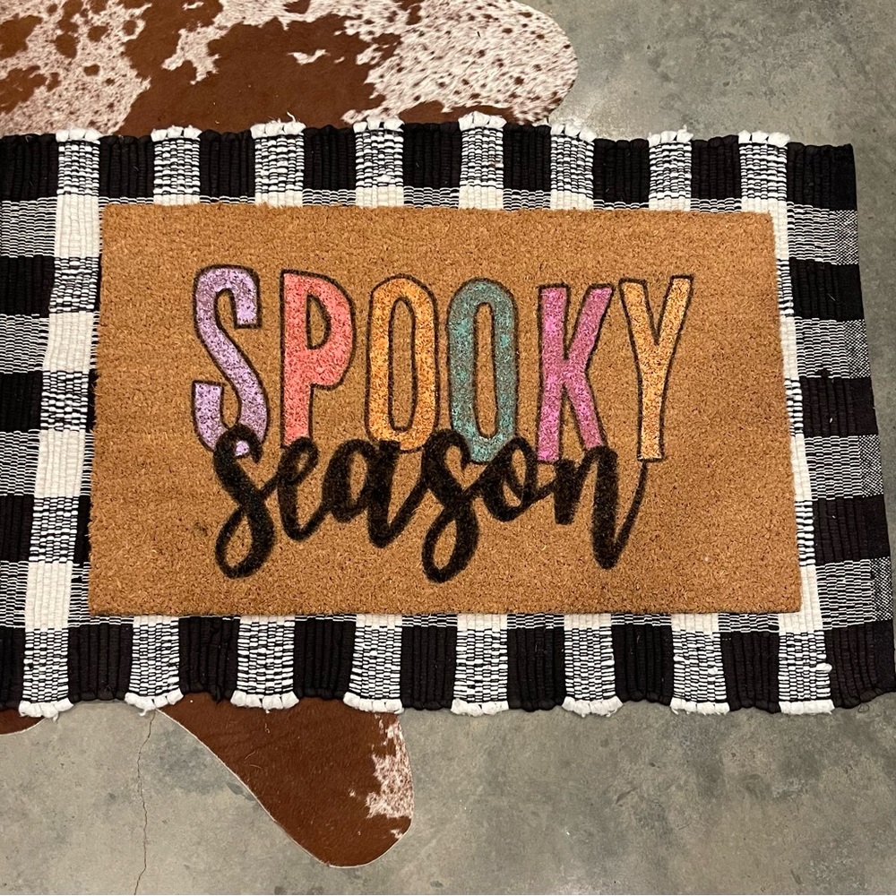 Spooky season doormat
